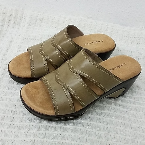 𝅺GH bass & Co sandels Muriel 5.5M taupe heel - Picture 6 of 8